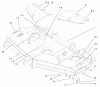 Zerto-Turn Mäher 74209 (Z253) - Toro Z Master Mower, 62" SFS Side Discharge Deck (SN: 200001000 - 200999999) (2000) Spareparts DECK, DEFLECTOR AND ROLLER ASSEMBLY