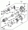 Zerto-Turn Mäher 74212 (Z252L) - Toro Z Master Mower, 62" SFS Side Discharge Deck (SN: 200000001 - 200999999) (2000) Spareparts STARTER-KAWASAKI FD661D S03