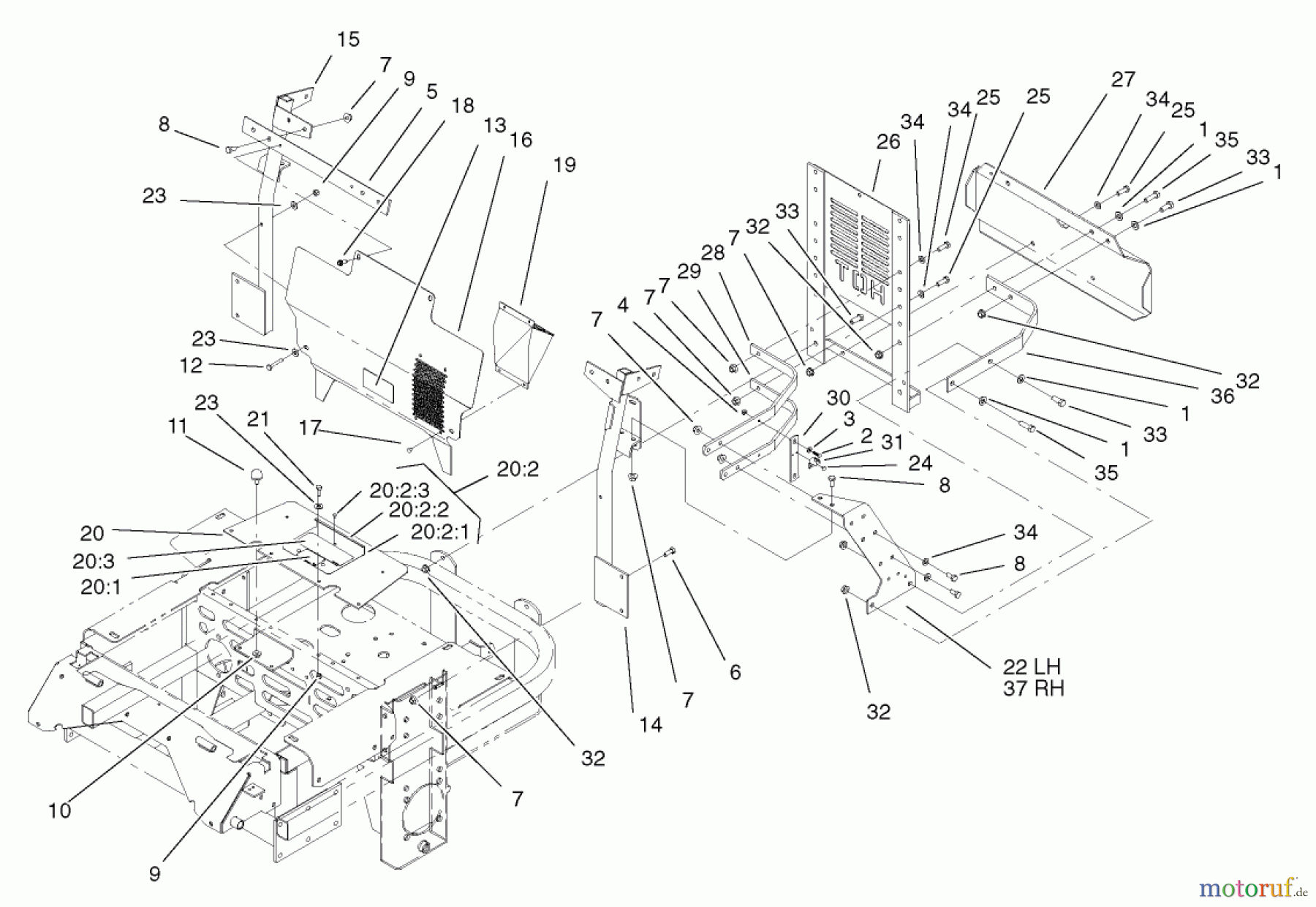  Zerto-Turn Mäher 74213 (Z287L) - Toro Z Master Mower, 62