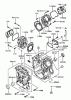 Zerto-Turn Mäher 74213 (Z287L) - Toro Z Master Mower, 62" SFS Side Discharge Deck (SN: 230000001 - 230006000) (2003) Spareparts CYLINDER/CRANKCASE ASSEMBLY KAWASAKI FD750D-AS03