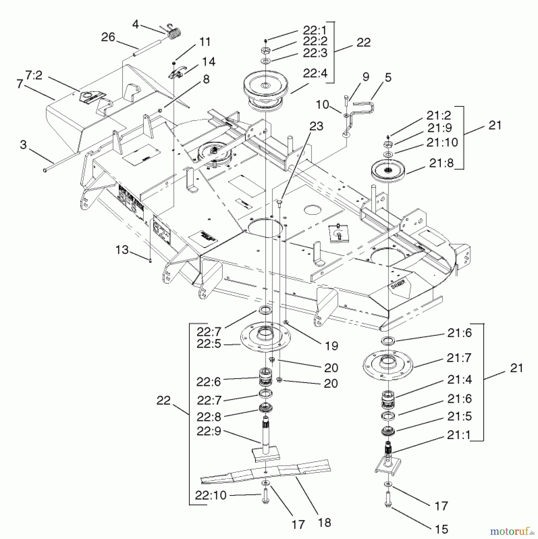  Zerto-Turn Mäher 74213 (Z287L) - Toro Z Master Mower, 62