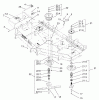 Zerto-Turn Mäher 74213 (Z287L) - Toro Z Master Mower, 62" SFS Side Discharge Deck (SN: 230000001 - 230006000) (2003) Spareparts DECK, PULLEY AND DEFLECTOR ASSEMBLY