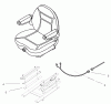 Zerto-Turn Mäher 74213 (Z287L) - Toro Z Master Mower, 62" SFS Side Discharge Deck (SN: 230000001 - 230006000) (2003) Spareparts SEAT ASSEMBLY NO. 99-8522 (ONLY ON: 74213)