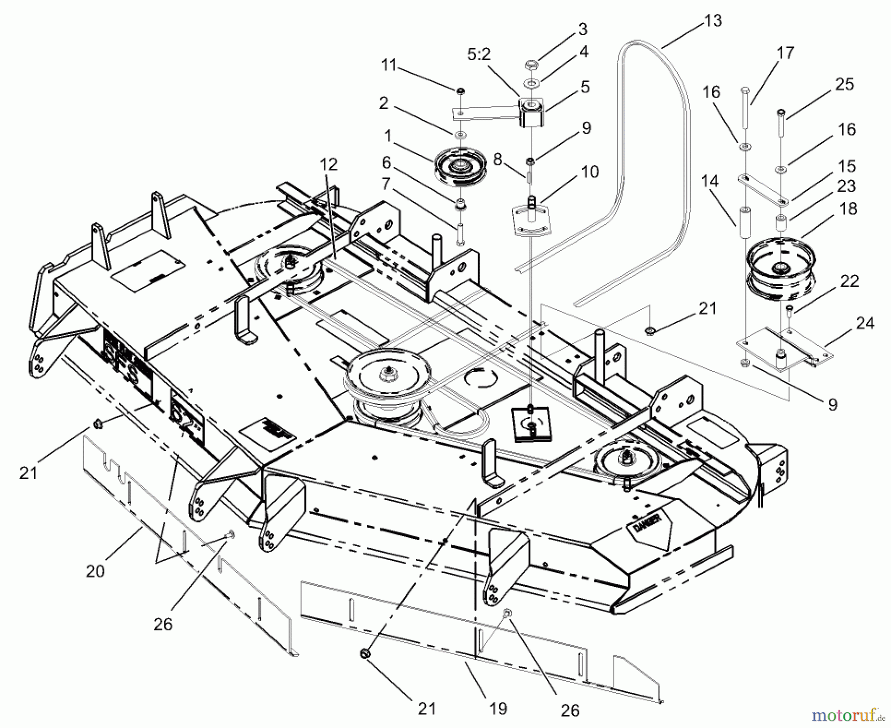  Zerto-Turn Mäher 74236 (Z287L) - Toro Z Master Mower, 62