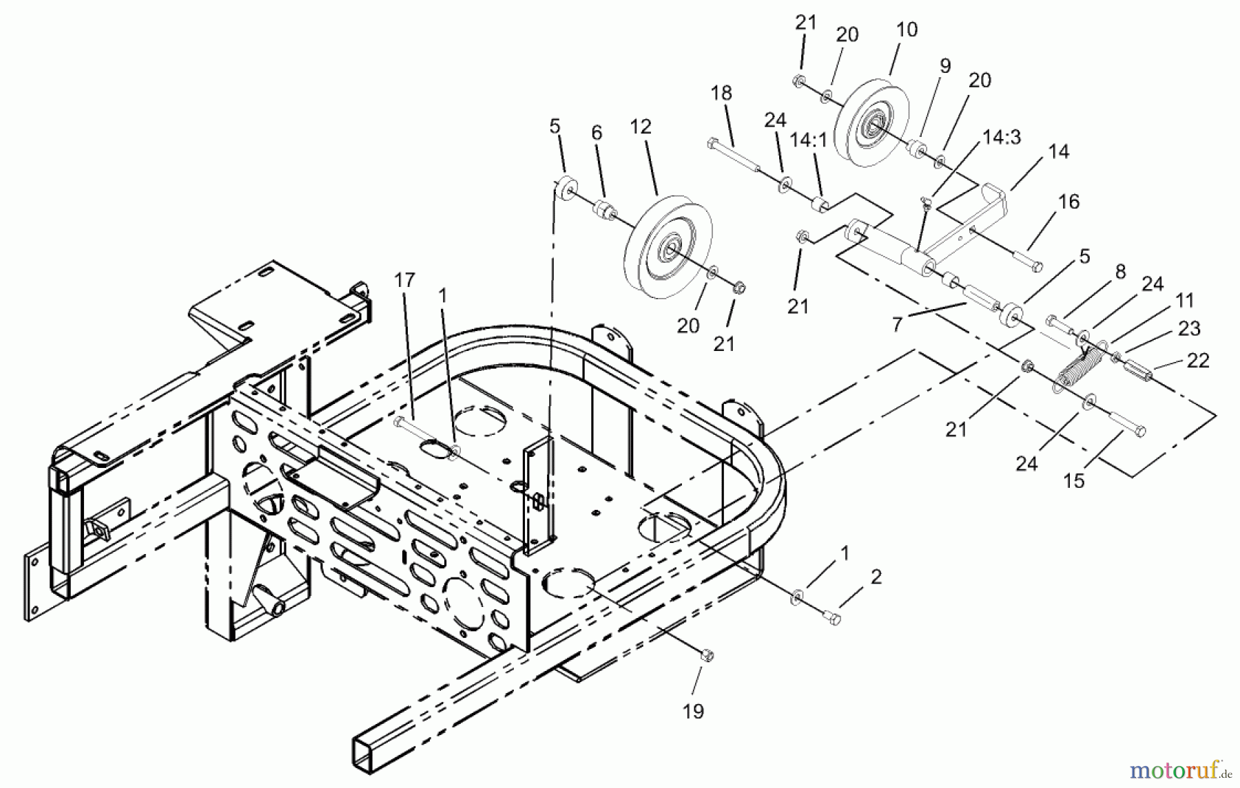  Zerto-Turn Mäher 74213 (Z287L) - Toro Z Master Mower, 62