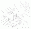 Zerto-Turn Mäher 74214 (Z287L) - Toro Z Master Mower, 72" SFS Side Discharge Deck (SN: 210000001 - 210999999) (2001) Spareparts FRAME AND DECK ASSEMBLY