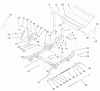 Zerto-Turn Mäher 74214 (Z287L) - Toro Z Master Mower, 72" SFS Side Discharge Deck (SN: 210000001 - 210999999) (2001) Spareparts FRONT FRAME ASSEMBLY