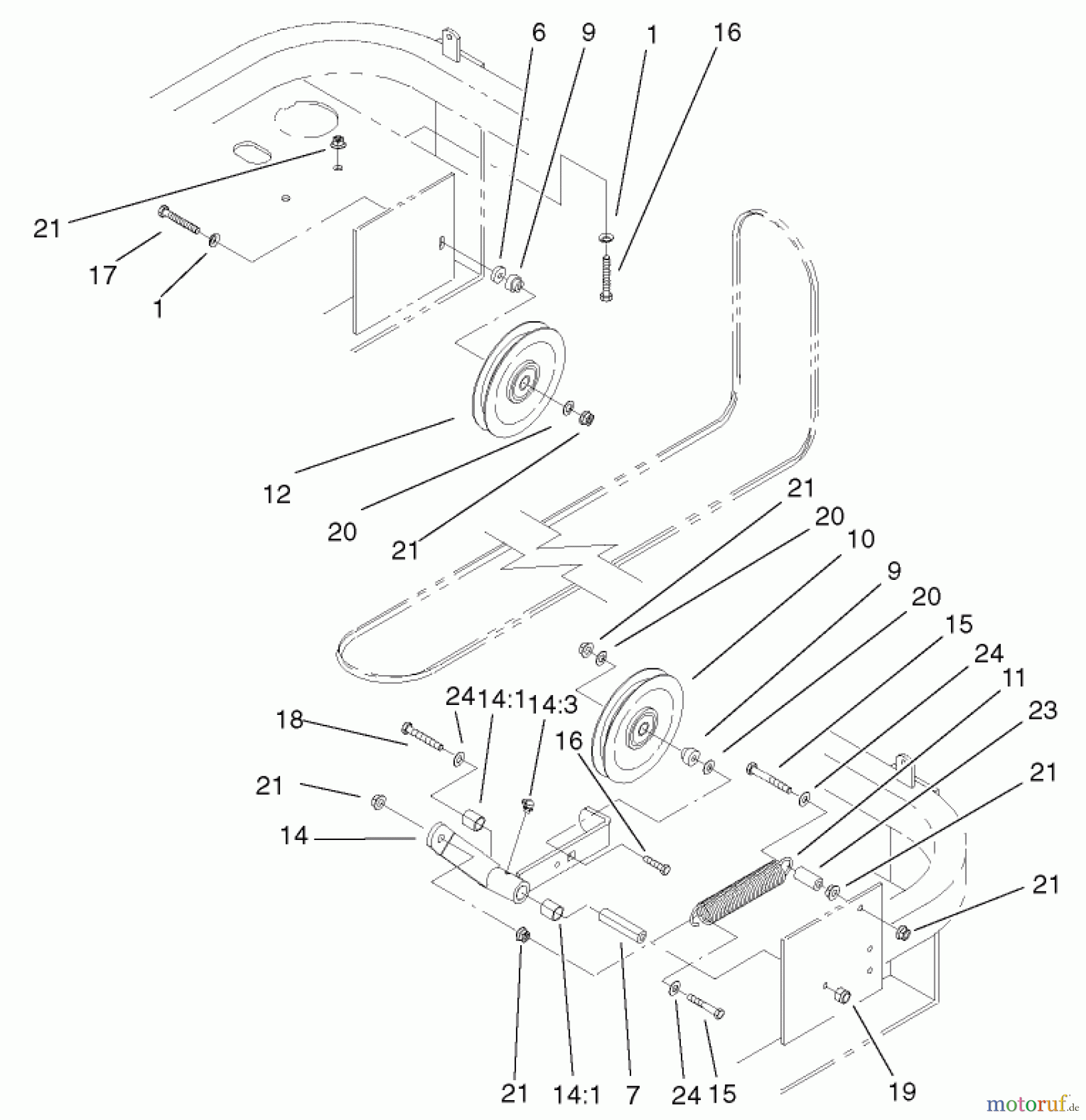  Zerto-Turn Mäher 74214 (Z287L) - Toro Z Master Mower, 72