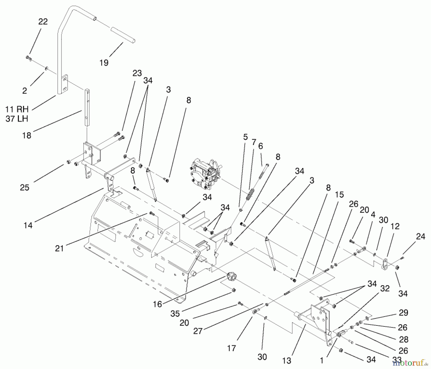  Zerto-Turn Mäher 74219 (Z256) - Toro Z Master Mower, 72