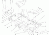 Zerto-Turn Mäher 74219 (Z256) - Toro Z Master Mower, 72" SFS Side Discharge Deck (SN: 200000001 - 200999999) (2000) Spareparts DECK, DEFLECTOR AND ROLLER ASSEMBLY