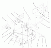 Zerto-Turn Mäher 74225 (Z253) - Toro Z Master Mower, 62" SFS Side Discharge Deck (SN: 210000001 - 210002100) (2001) Spareparts FRAME AND DECK ASSEMBLY