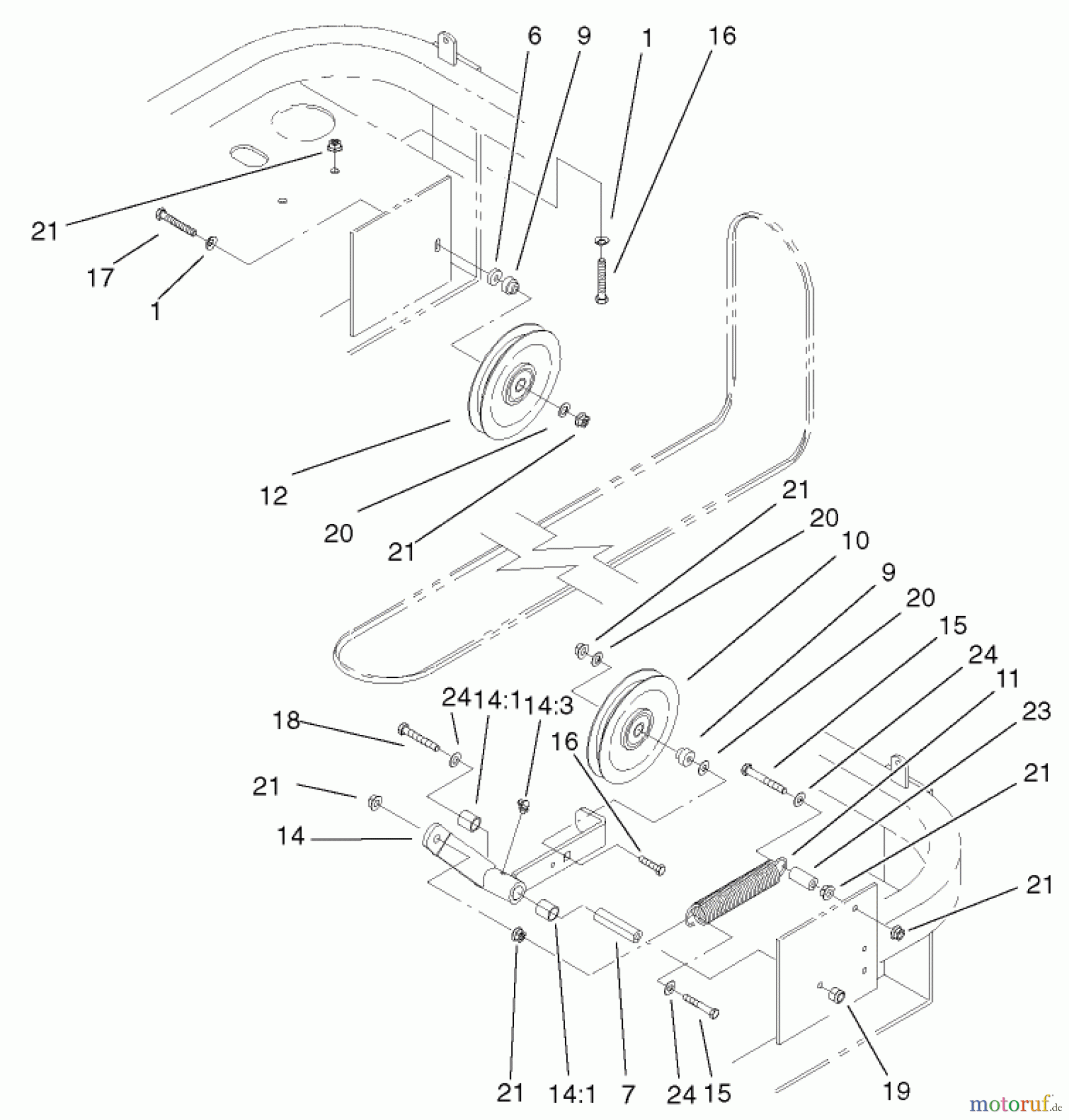  Zerto-Turn Mäher 74225 (Z253) - Toro Z Master Mower, 62