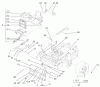 Zerto-Turn Mäher 74225 (Z253) - Toro Z Master Mower, 62" SFS Side Discharge Deck (SN: 210000001 - 210002100) (2001) Spareparts REAR FRAME AND WHEEL ASSEMBLY