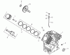 Zerto-Turn Mäher 74225 (Z253) - Toro Z Master Mower, 62" SFS Side Discharge Deck (SN: 210002101 - 210999999) (2001) Spareparts CRANKCASE ASSEMBLY - GROUP 2 KOHLER CH23S-76550