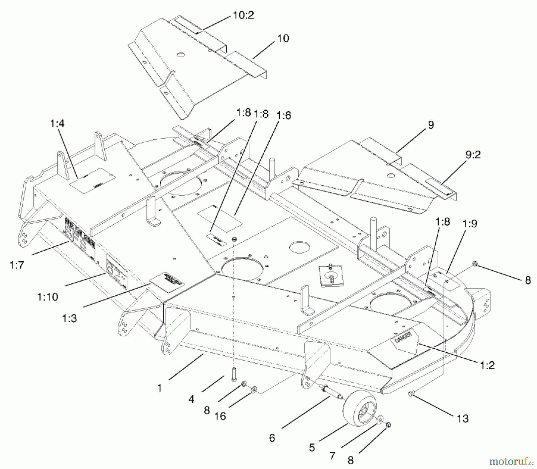  Zerto-Turn Mäher 74225 (Z253) - Toro Z Master Mower, 62