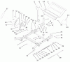 Zerto-Turn Mäher 74225 (Z253) - Toro Z Master Mower, 62" SFS Side Discharge Deck (SN: 210002101 - 210999999) (2001) Spareparts FRONT FRAME ASSEMBLY