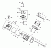 Zerto-Turn Mäher 74225 (Z253) - Toro Z Master Mower, 62" SFS Side Discharge Deck (SN: 210002101 - 210999999) (2001) Spareparts HEAD/VALVE/BREATHER ASSEMBLY - GROUP 4 KOHLER CH23S-76550