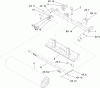 Compact Utility Attachments 23102 - Toro Soil Cultivator, Compact Utility Loaders (SN: 310000001 - 310999999) (2010) Spareparts ROLLER FRAME AND GRADER ASSEMBLY