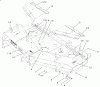 Zerto-Turn Mäher 74226 (Z255) - Toro Z Master Mower, 62" SFS Side Discharge Deck (SN: 210000001 - 210002100) (2001) Spareparts DECK, DEFLECTOR AND ROLLER ASSEMBLY