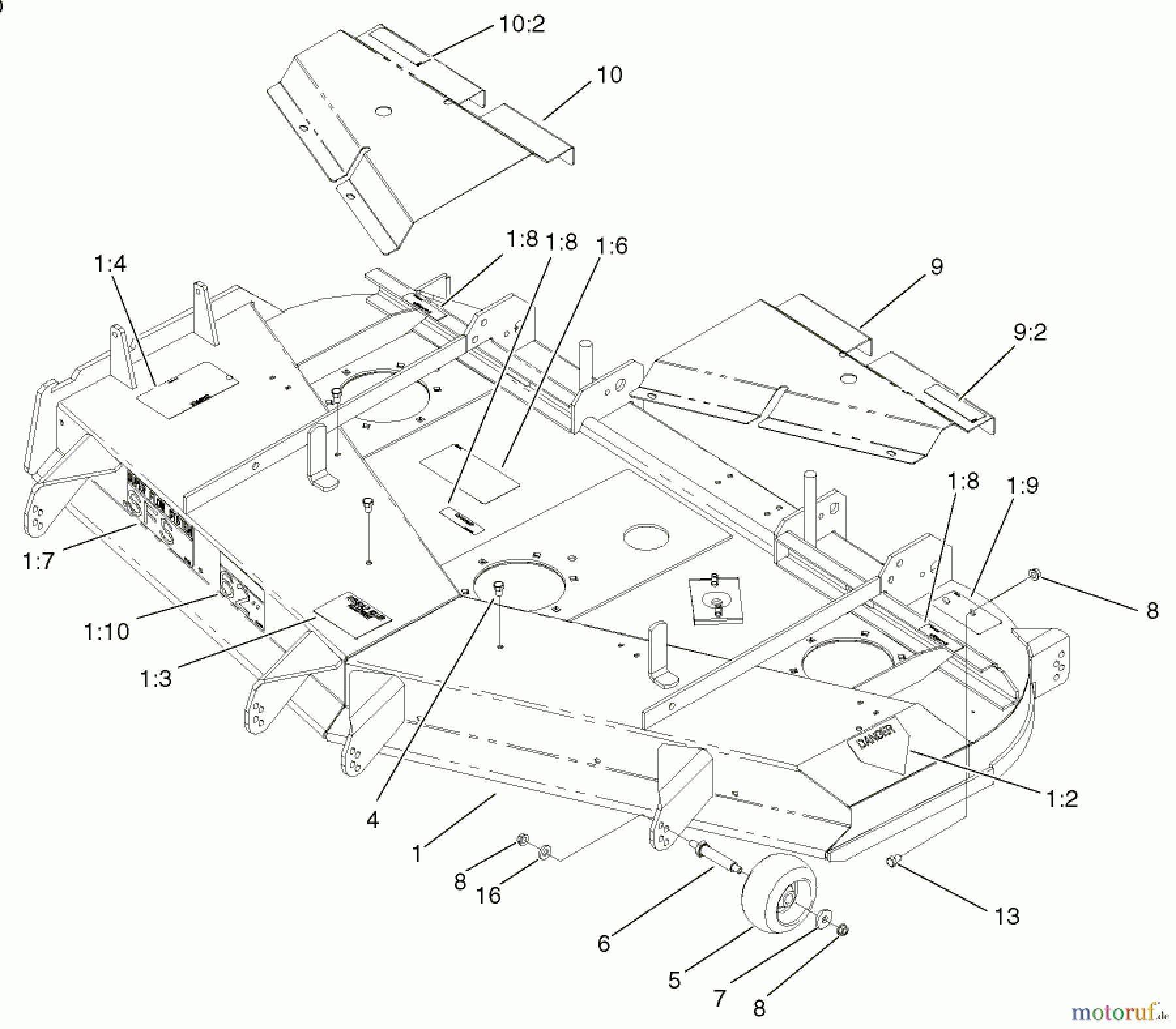  Zerto-Turn Mäher 74226 (Z255) - Toro Z Master Mower, 62