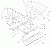 Zerto-Turn Mäher 74226 (Z255) - Toro Z Master Mower, 62" SFS Side Discharge Deck (SN: 210000001 - 210002100) (2001) Spareparts FRONT FRAME ASSEMBLY