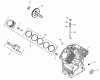 Zerto-Turn Mäher 74226 (Z255) - Toro Z Master Mower, 62" SFS Side Discharge Deck (SN: 210002101 - 210999999) (2001) Spareparts CRANKCASE ASSEMBLY - GROUP 2 KOHLER CH25S-68695