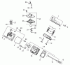 Zerto-Turn Mäher 74226 (Z255) - Toro Z Master Mower, 62" SFS Side Discharge Deck (SN: 210002101 - 210999999) (2001) Spareparts HEAD/VALVE/BREATHER ASSEMBLY - GROUP 4 KOHLER CH25S-68695