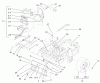 Zerto-Turn Mäher 74228 (Z255) - Toro Z Master Mower, 52" SFS Side Discharge Deck (SN: 210000001 - 210999999) (2001) Spareparts REAR FRAME AND WHEEL ASSEMBLY