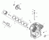 Zerto-Turn Mäher 74228 (Z255) - Toro Z Master Mower, 52" SFS Side Discharge Deck (SN: 220000001 - 220999999) (2002) Spareparts GROUP 2-CRANKCASE ASSEMBLY KOHLER CH25S-68695