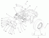 Zerto-Turn Mäher 74228 (Z255) - Toro Z Master Mower, 52" SFS Side Discharge Deck (SN: 220000001 - 220999999) (2002) Spareparts MAIN FRAME ASSEMBLY