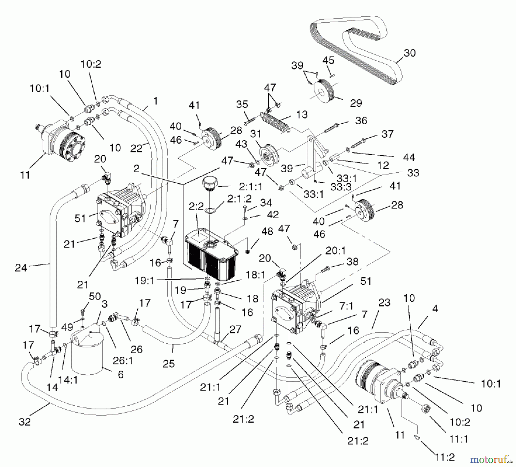  Zerto-Turn Mäher 74230 (Z257) - Toro Z Master Mower, 52