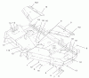 Zerto-Turn Mäher 74231 (Z257) - Toro Z Master Mower, 62" SFS Side Discharge Deck (SN: 230000001 - 230006000) (2003) Spareparts DECK, DEFLECTOR AND ROLLER ASSEMBLY