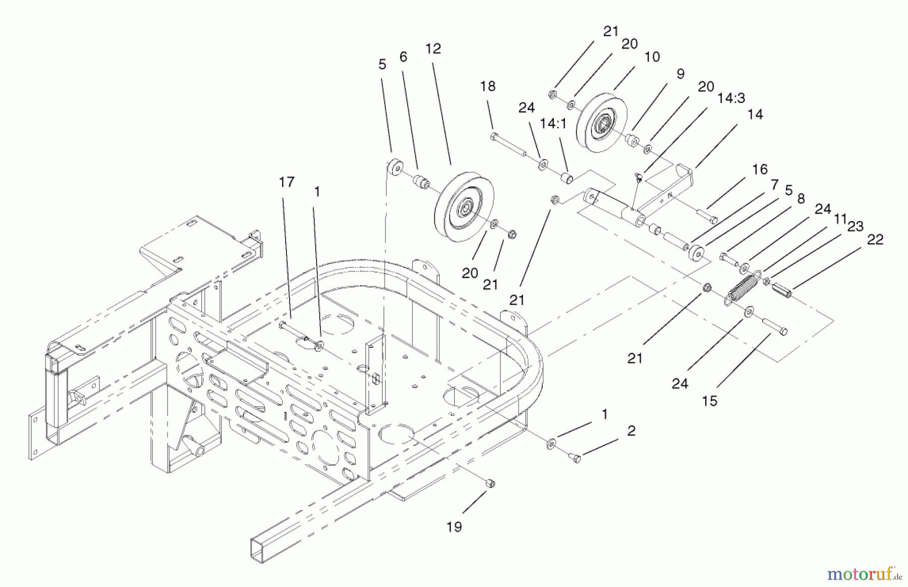  Zerto-Turn Mäher 74231 (Z257) - Toro Z Master Mower, 62