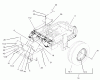 Zerto-Turn Mäher 74231 (Z257) - Toro Z Master Mower, 62" SFS Side Discharge Deck (SN: 230006001 - 230999999) (2003) Spareparts REAR FRAME AND WHEEL ASSEMBLY