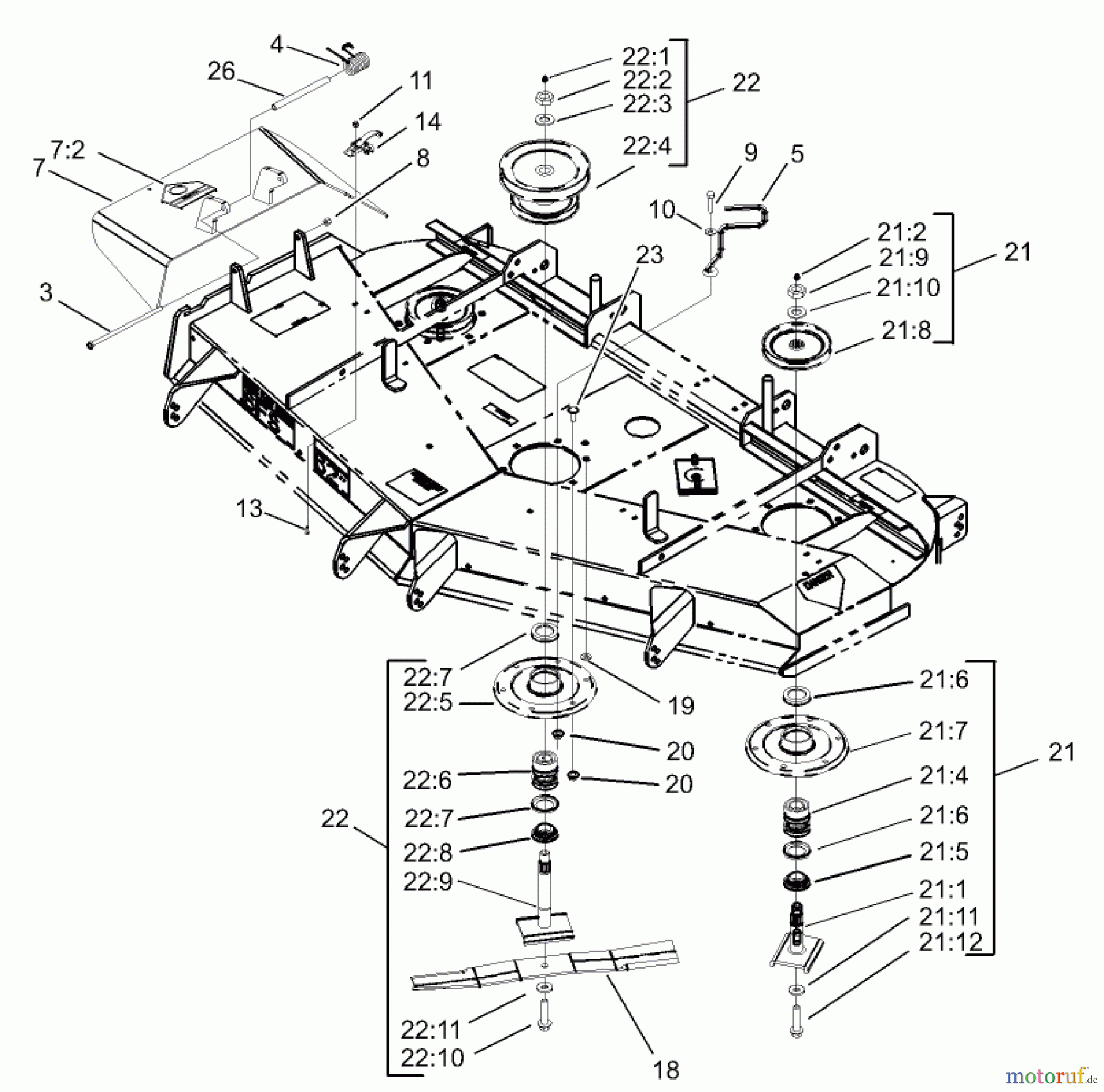  Zerto-Turn Mäher 74231 (Z257) - Toro Z Master Mower, 62