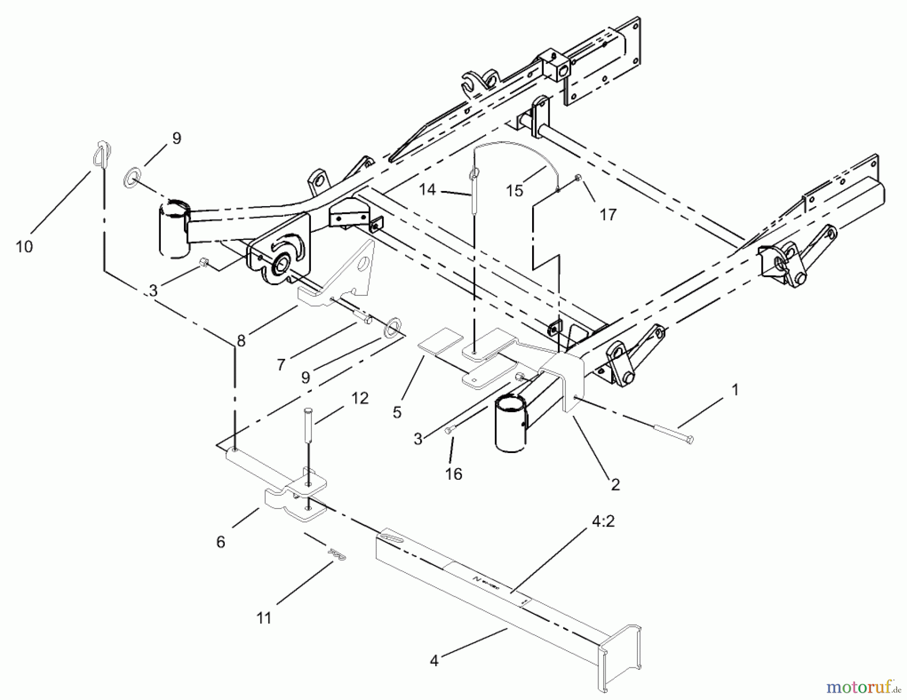  Zerto-Turn Mäher 74231 (Z257) - Toro Z Master Mower, 62