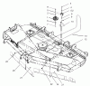 Zerto-Turn Mäher 74232 (Z257) - Toro Z Master Mower, 72" SFS Side Discharge Deck (SN: 230006001 - 230999999) (2003) Spareparts BELT AND IDLER ARM ASSEMBLY