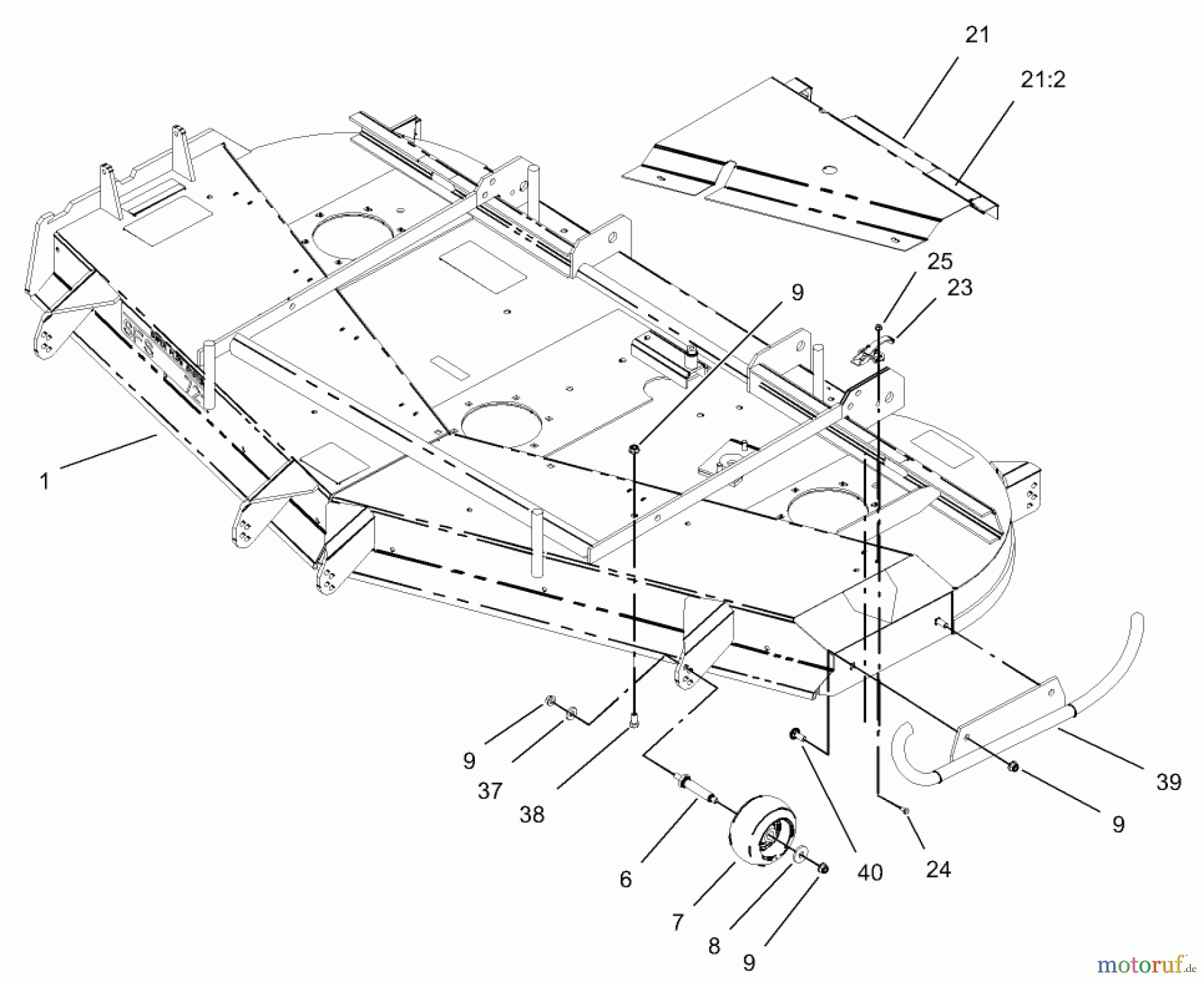  Zerto-Turn Mäher 74232 (Z257) - Toro Z Master Mower, 72