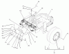 Zerto-Turn Mäher 74232 (Z257) - Toro Z Master Mower, 72" SFS Side Discharge Deck (SN: 230006001 - 230999999) (2003) Spareparts REAR FRAME AND WHEEL ASSEMBLY