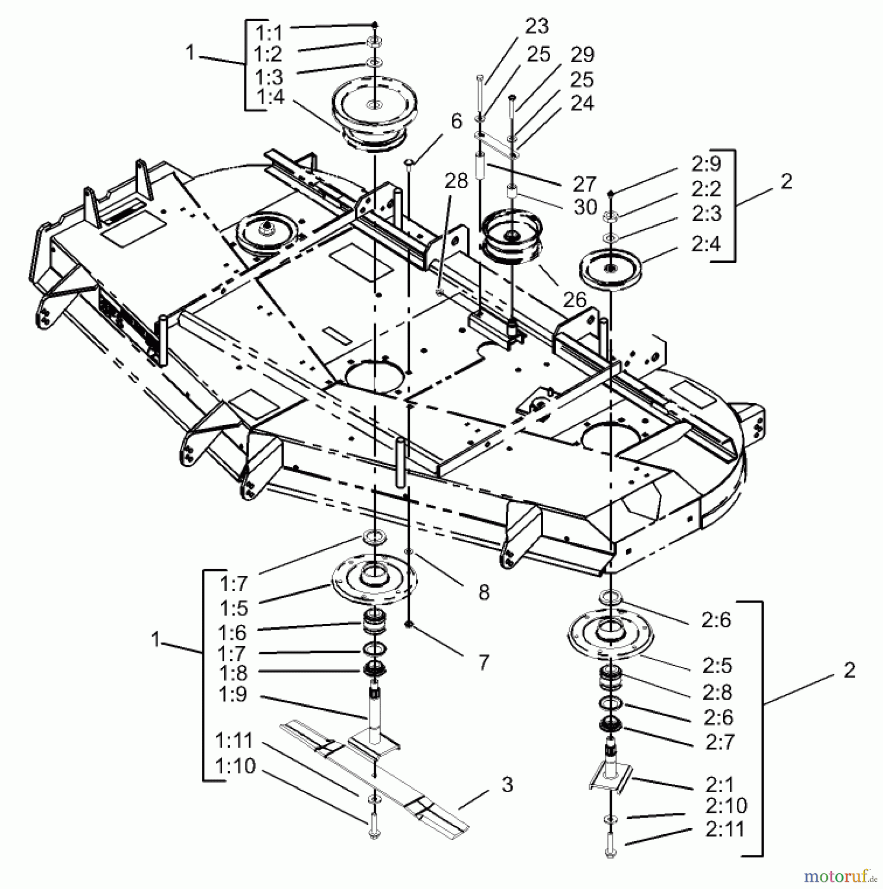  Zerto-Turn Mäher 74232 (Z257) - Toro Z Master Mower, 72