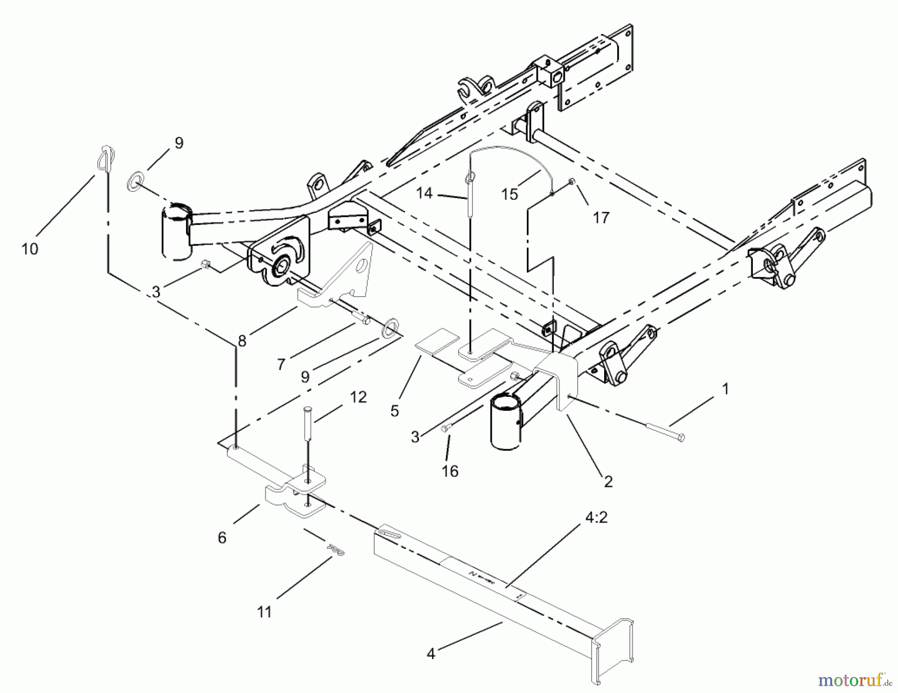  Zerto-Turn Mäher 74232 (Z257) - Toro Z Master Mower, 72