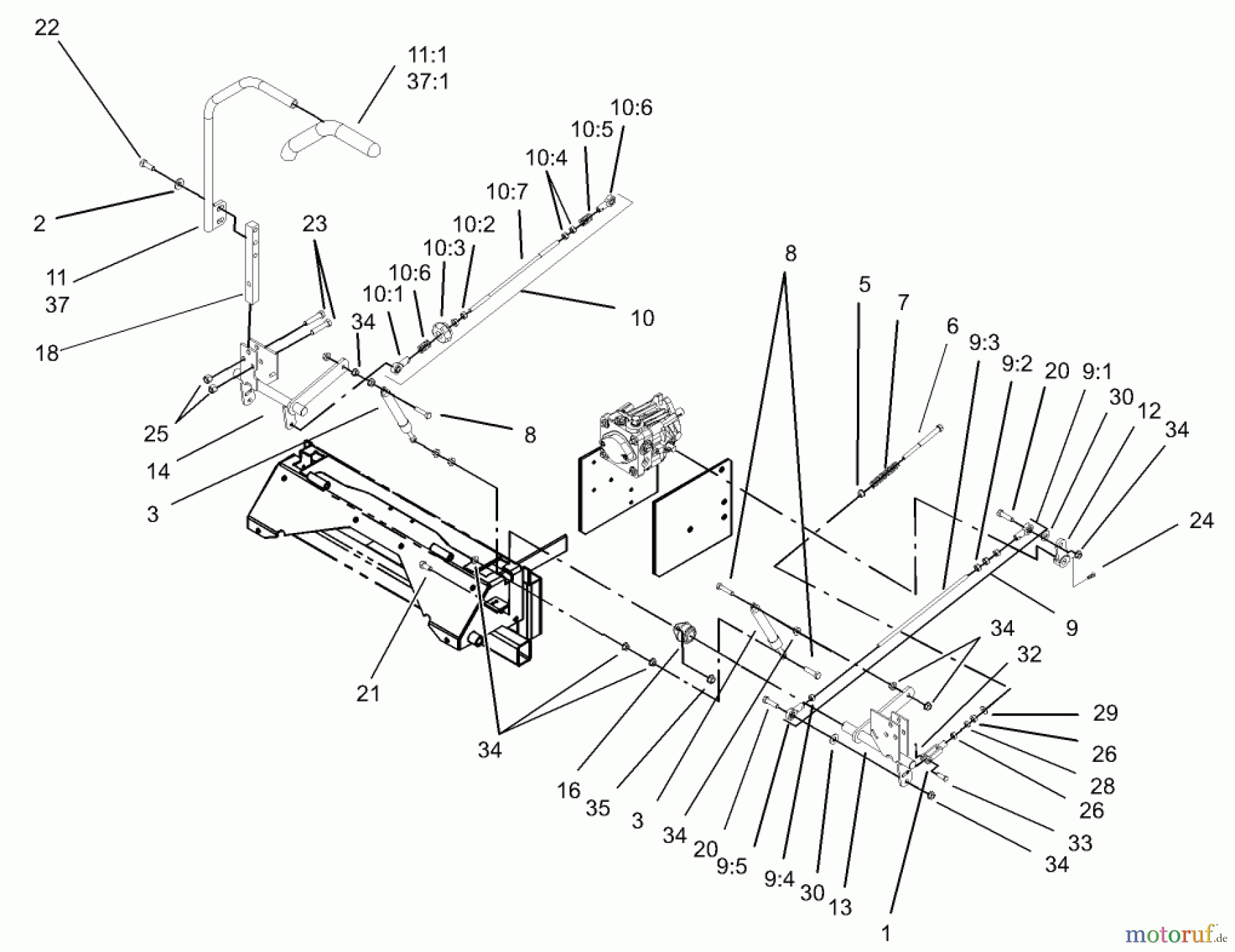  Zerto-Turn Mäher 74232 (Z257) - Toro Z Master Mower, 72