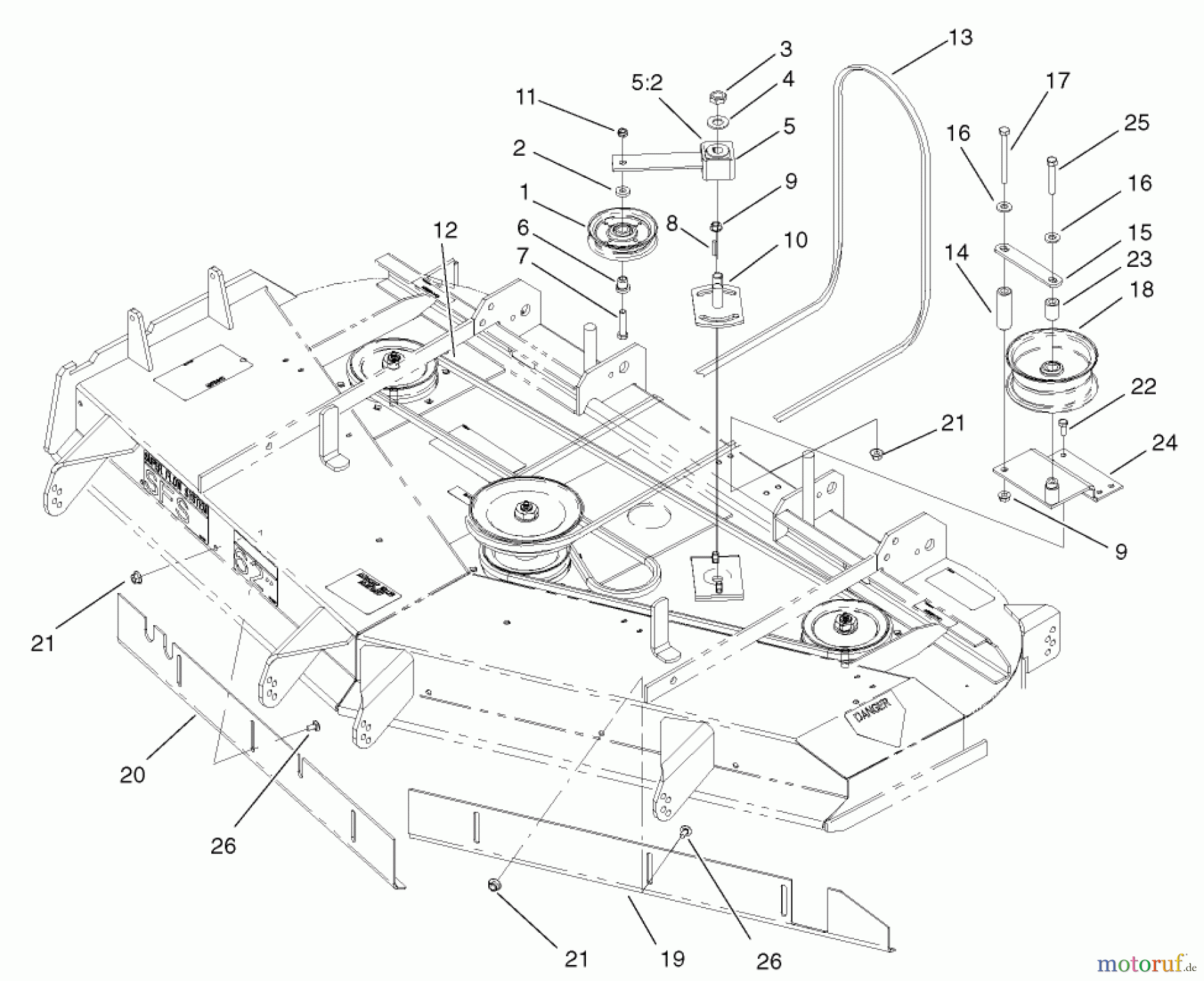  Zerto-Turn Mäher 74234 (Z255) - Toro Z Master Mower, 62