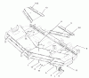 Zerto-Turn Mäher 74234 (Z255) - Toro Z Master Mower, 62" SFS Side Discharge Deck (SN: 230006001 - 230999999) (2003) Spareparts DECK AND WHEEL GAGE ASSEMBLY