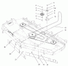 Zerto-Turn Mäher 74235 (Z255) - Toro Z Master Mower, 72" SFS Side Discharge Deck (SN: 220000001 - 220999999) (2002) Spareparts BELT AND IDLER ARM ASSEMBLY