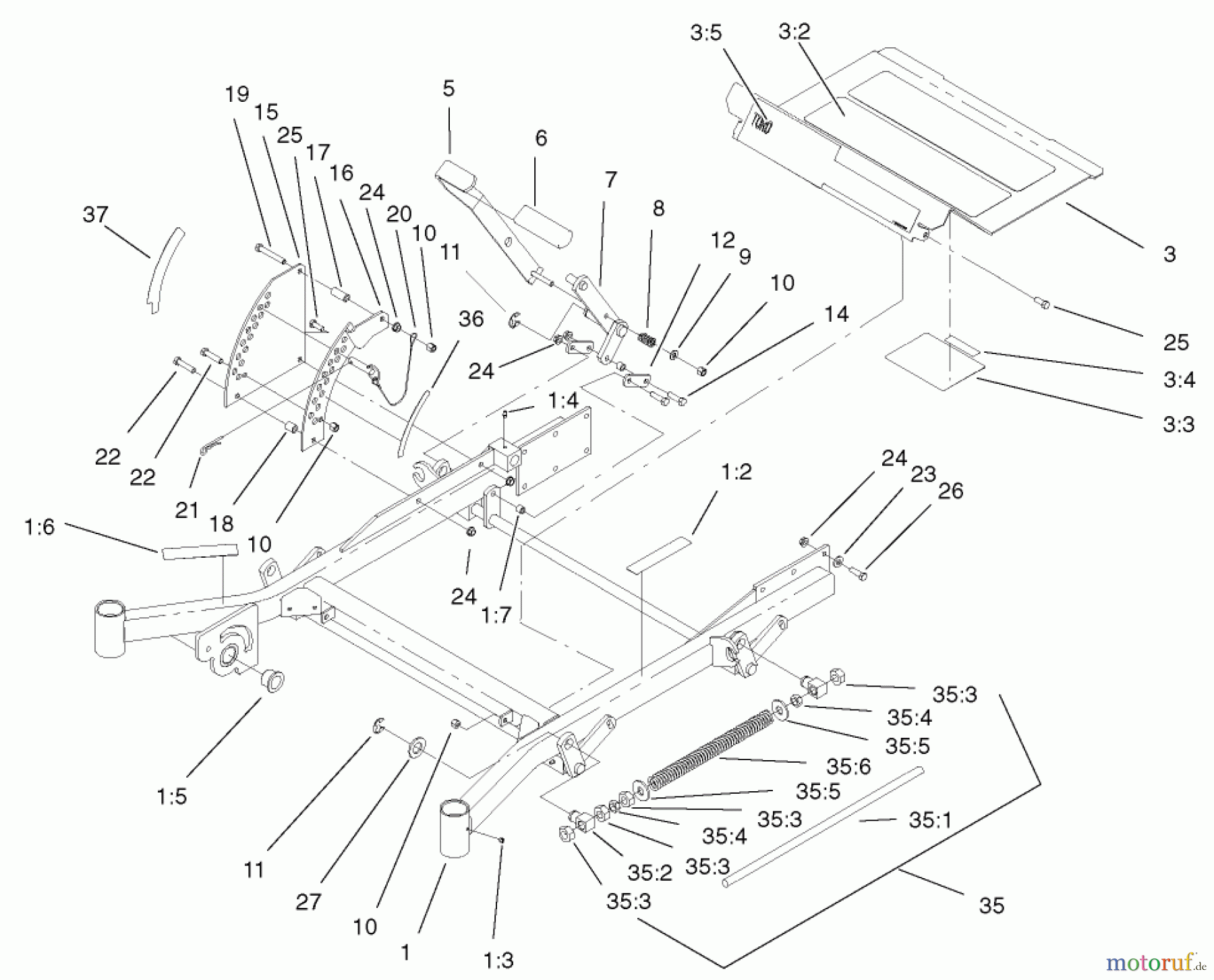  Zerto-Turn Mäher 74235 (Z255) - Toro Z Master Mower, 72