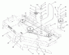 Zerto-Turn Mäher 74236 (Z287L) - Toro Z Master Mower, 62" SFS Side Discharge Deck (SN: 220000001 - 220999999) (2002) Spareparts BELT AND IDLER ARM ASSEMBLY