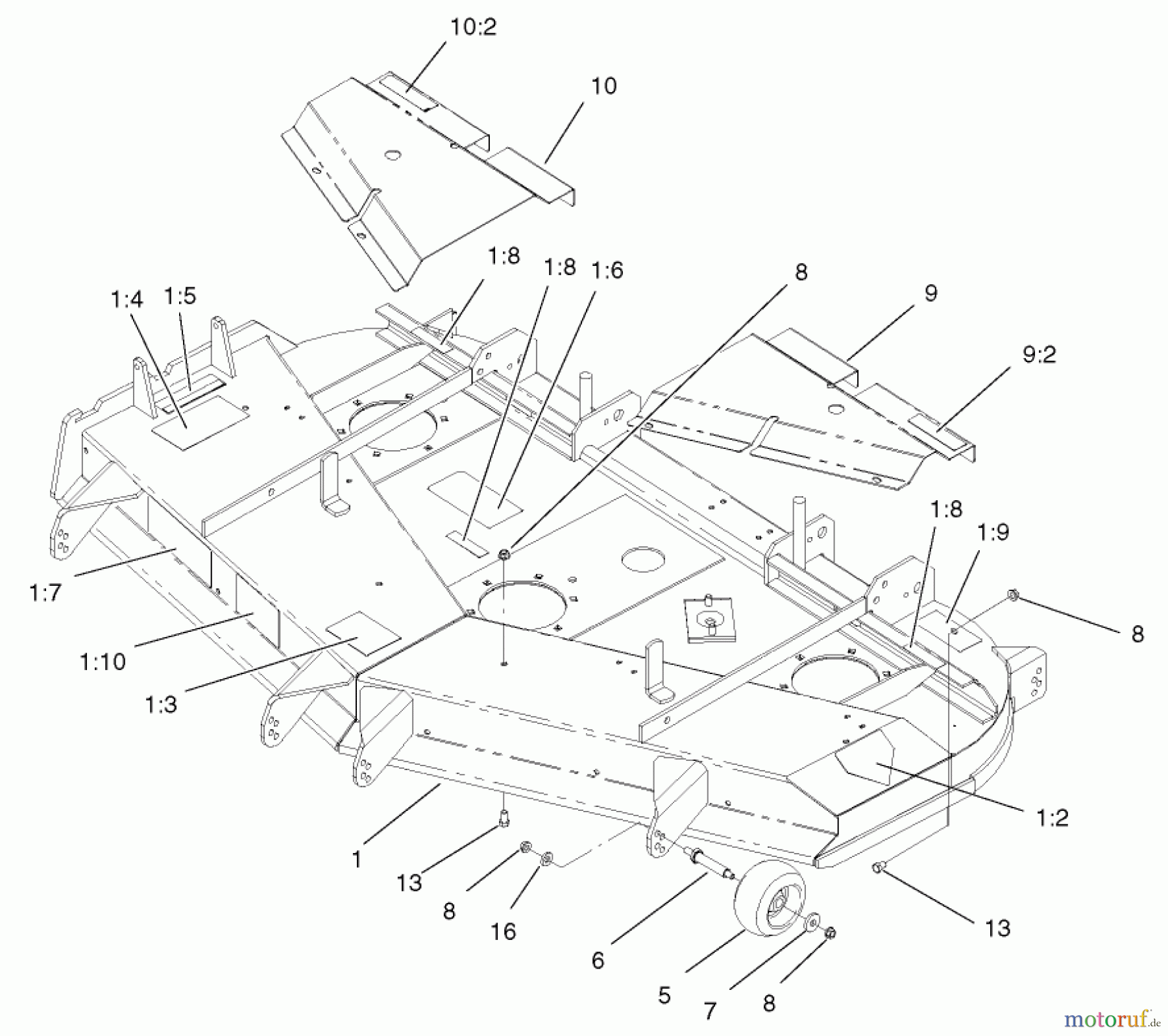  Zerto-Turn Mäher 74236 (Z287L) - Toro Z Master Mower, 62