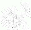 Zerto-Turn Mäher 74236 (Z287L) - Toro Z Master Mower, 62" SFS Side Discharge Deck (SN: 220000001 - 220999999) (2002) Spareparts FRAME AND DECK ASSEMBLY