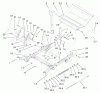 Zerto-Turn Mäher 74236 (Z287L) - Toro Z Master Mower, 62" SFS Side Discharge Deck (SN: 220000001 - 220999999) (2002) Spareparts FRONT FRAME ASSEMBLY